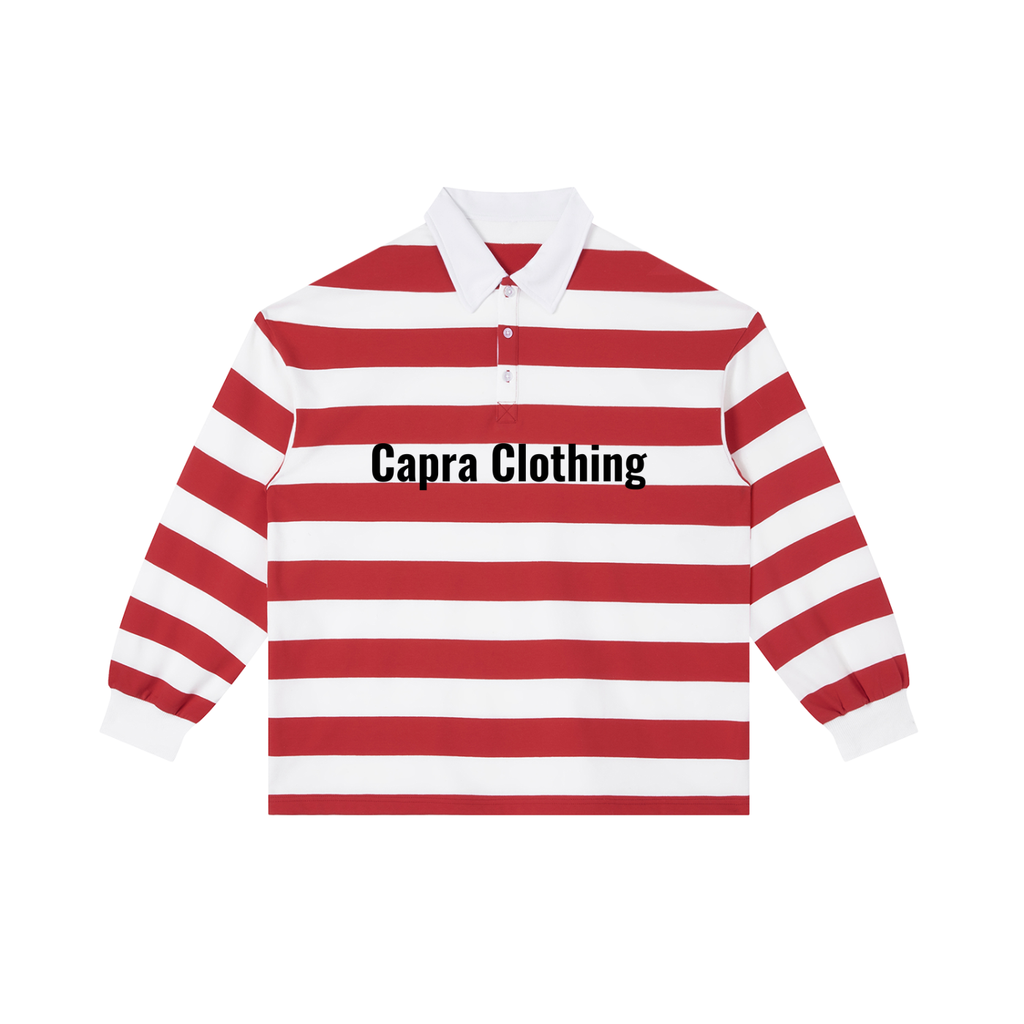 Color Block Stripe Polo Shirt