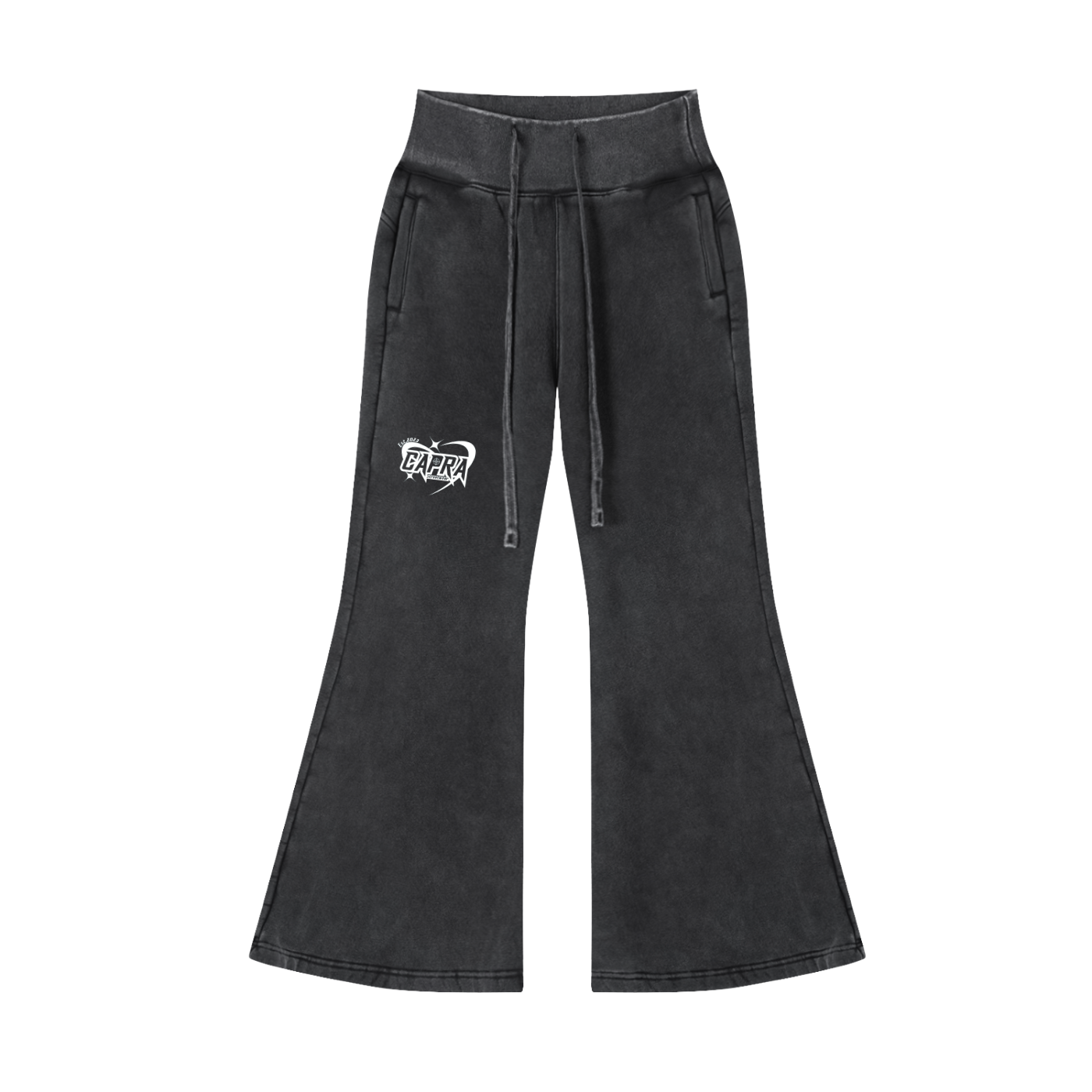 Vintage Washed Flared Fleece Pants